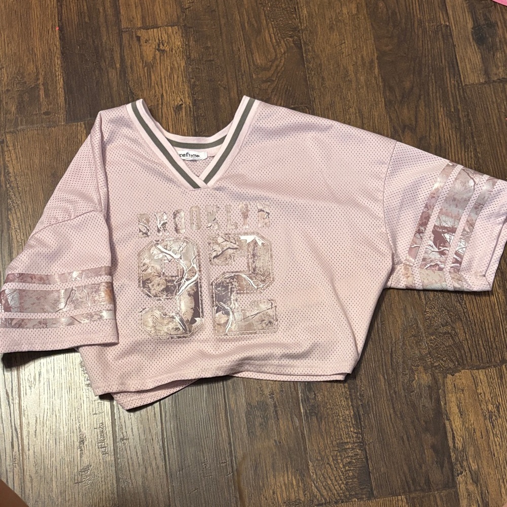 Refuge Light Pink Kids Jersey Top NWOT